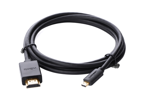 30104-Cáp chuyển Micro HDMI Type D sang HDMI Type A Dài 3M UGREEN HD127 30104
