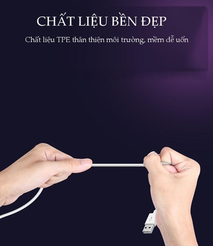 Cáp sạc USB Type C vỏ nhựa TPE YB-400