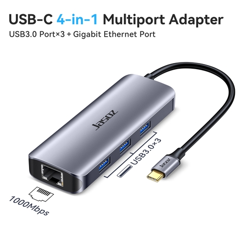 Dây chuyển đổi USB-C sang 2xHDMI+VGA+RJ45 gigabit+3xUSB3.0+PD+SF/TF+3.5AV T-H115