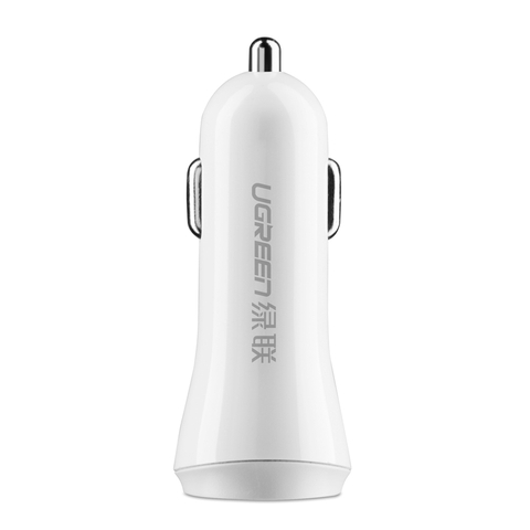 20393-Tẩu sạc nhanh ô tô UGREEN CD115 - Sạc 2 cổng USB cùng lúc