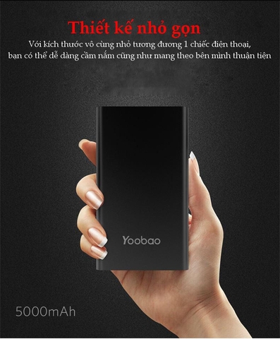 Sạc dự phòng Polymer 5000mAh PL5