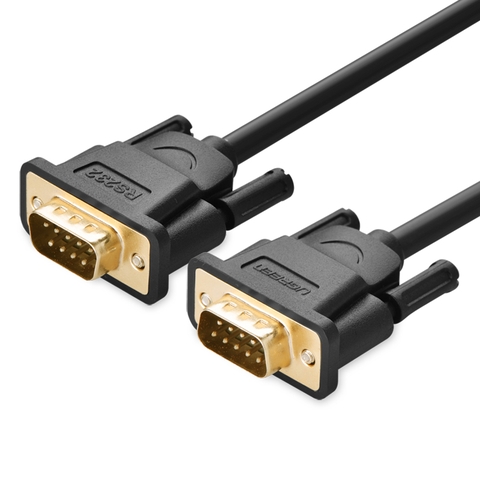 20153-Dây cáp COM RS-232 đực sang đực dài 1.5M UGREEN DB101 20153