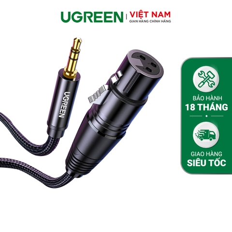 Cáp chuyển 3.5mm ra Cannon cái AV182
