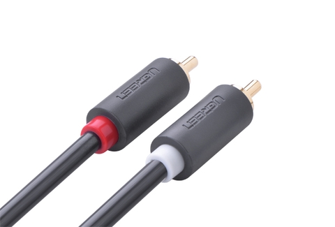 10519-Cáp Audio 2 đầu RCA UGREEN AV104 dài 3m 10519 (Đen)