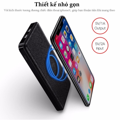 Sạc dự phòng không dây chính hãng W5 5000mAh