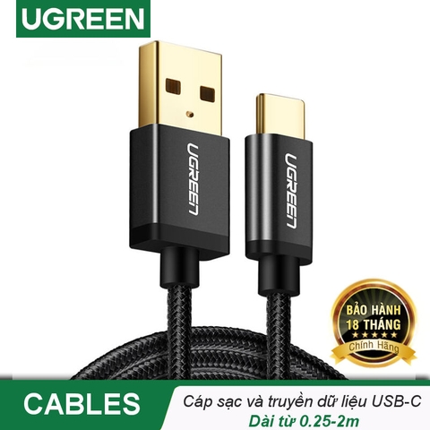 40990-USB 2.0 to USB-C cable with nylon webbing
