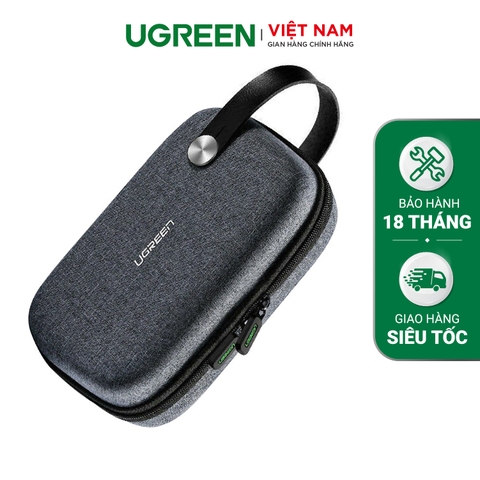50903-Hộp đựng phụ kiện UGREEN LP152 - Chất liệu vải chống thấm, chống shock - Quai xách tiện lợi