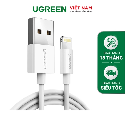 UGREEN Alu Case Braided Lightning Cable 1.5m (Denim Blue) 0