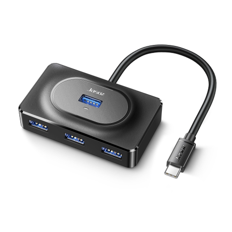 Bộ chia Hub USB-C 3.0 T-F143 ra 4 cổng USB 3.0 Black 1m