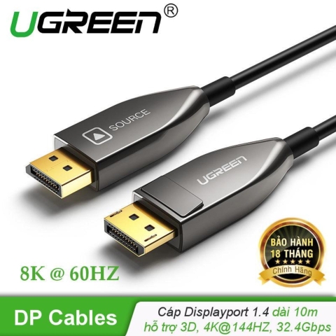 60270-Cáp dữ liệu DisplayPort sợi quang 1.4 4K@144Hz, 32.4Gbps, HDR10 (60270)