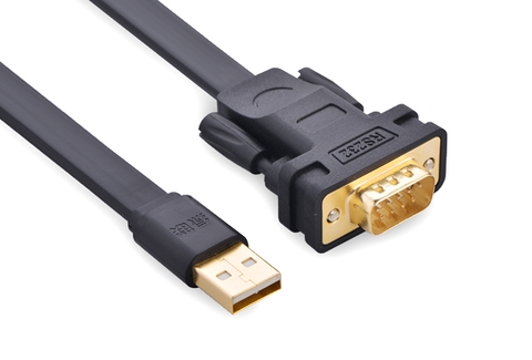 20218-Cáp USB 2.0 sang cáp COM RS232 dài 2m UGREEN CR107 20218 - Đen