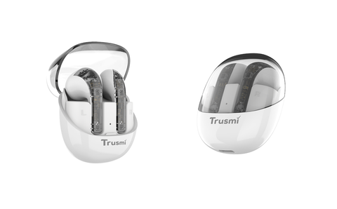 WS01-021-Trusmi Tai nghe không dây True Wireless WS01 - Trắng-Trong suốt