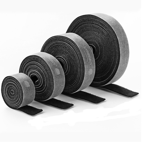 40356-Dây dán Velcro tiện dụng đa năng màu xám dài 1-5m UGREEN LP124 - Hàng phân phối chính hãng - Bảo hành 18 tháng 5M - 40356