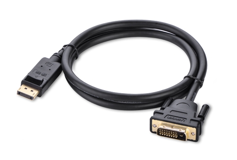 10222-Dây cáp DisplayPort đực sang DVI-D (24+1) đực hỗ trợ 1920x1200 dài 3M UGREEN DP103 10222