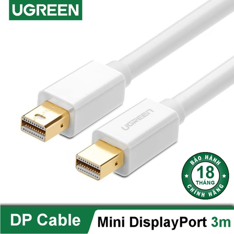 10430-Dây mini Displayport - MD111 - Trắng - 3M