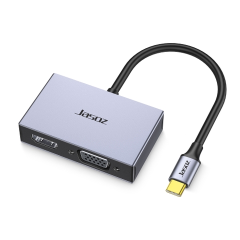 Dây chuyển đổi USB-C sang HDMI+VGA T-H105