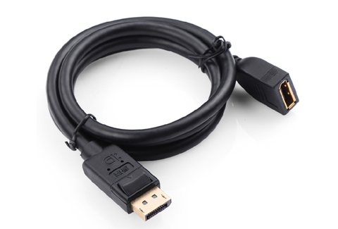 10225-Cáp nối dài DisplayPort 1 đầu đực, 1 đầu cái dài 2M UGREEN DP104 10225 (màu đen)