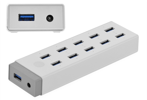 20297-Hub USB 3.0 kèm nguồn ngoài 12V 4A tích hợp BC1.2 CR116