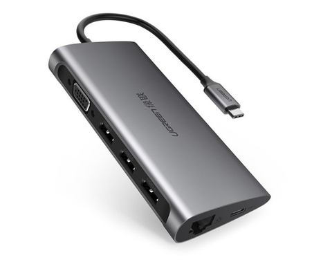 Hub Type C cho MacBook/ Laptop các thiết bị máy tính điện thoại hỗ trợ USB type C truyền âm thanh hình ảnh UGREEN CM219 - 50539