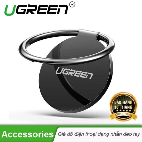50358-UGREEN Ring Phone Holder (Black) - đen LP133