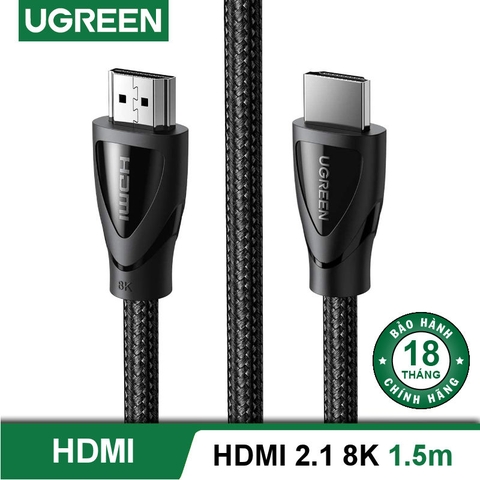 80402-UGREEN HDMI2.1 A M/M Cable with Braided - 1.5m HD140