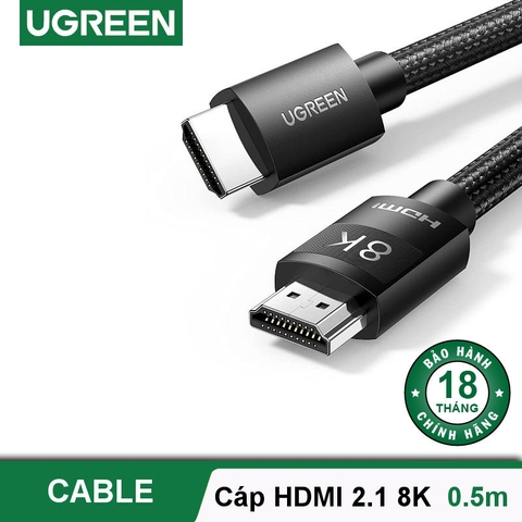 Cáp HDMI 2.1 hỗ trợ 8K UGREEN HD150 - 40178 1m