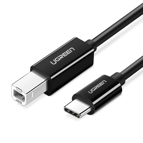 UGREEN USB-C Male to USB-B 2.0 Male Printer Cable ABS Plastic Case 3m (Black)