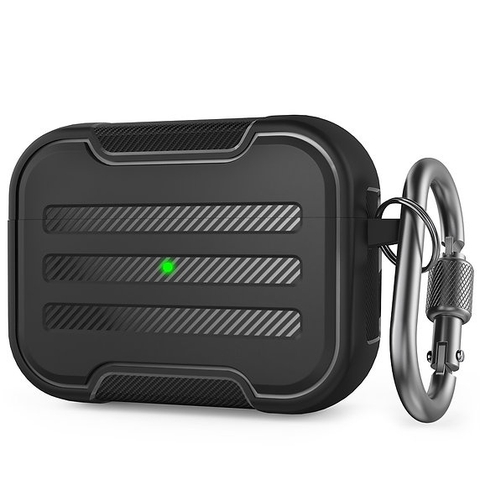 Hộp đựng AirPods Pro Aha Style Amazon Chống va đập, trầy xước - Chống thấm nước - Hàng phân phối chính hãng Đen