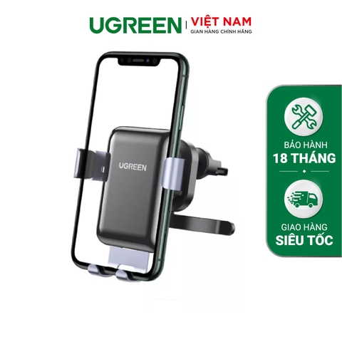 Giá đỡ điện thoại UGREEN LP148 Cắm khe gió điều, kích thước từ 4.7 đến 6 inch - LP274-grey-10131