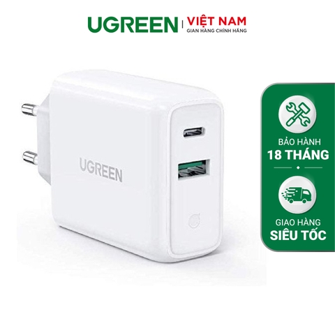 Củ sạc nhanh USB + Type C 36W CD170
