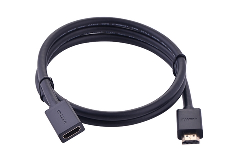 10141-Dây nối dài HDMI 1.4 thuần đồng 19+1 Dài 1M UGREEN HD107 10141 (Đen)