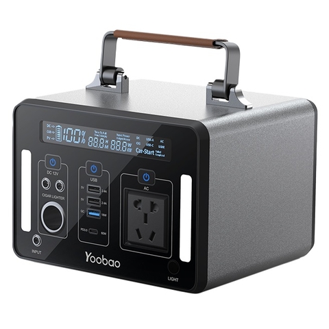 Yo_6430-Trạm sạc dự phòng 135200mAh Yoobao EN500 Sạc nhanh PD60W 220V/150W - Hàng chính hãng - Bảo hành 12 tháng 1 đổi 1 Màu đen