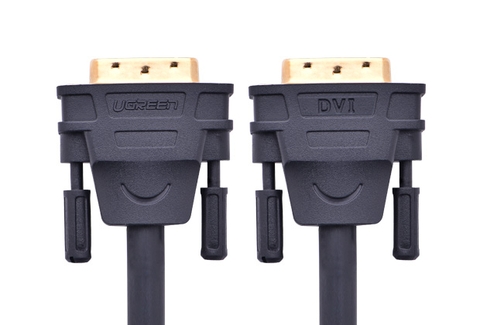 11609-Cáp tín hiệu DVI-D (24+1) 2 đầu đực dài 10m UGREEN DV101 11609 (đen)