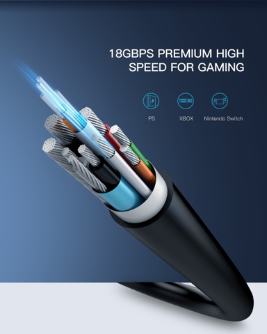 HD132 - 50217-30M-HDMI 2.0 Zinc alloy Optical Fiber Cable -