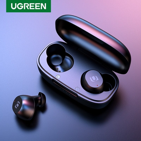 80606-Tai nghe Bluetooth TWS UGREEN WS100 - Âm thanh Hifi True Wireless, chống nước IPX5 - Sạc đầy trong 15 phút, 27h Playtime - Hàng phân phối chính hãng - Bảo hành 18 tháng