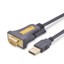 20223-Dây USB 2 sang COM DB9 RS-232 chipset PL2303TA dài 3m UGREEN CR104 20223 (đen)