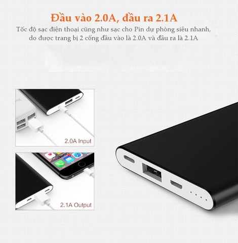 Sạc dự phòng Polymer 5000mAh PL5