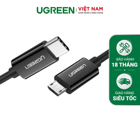 Cáp sạc Type C sang Micro USB UGREEN 50444
