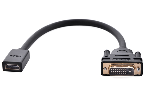 20118-Đầu chuyển đổi DVI 24+1 Male to HDMI Female 20118 - 20118 - Black - 20CM