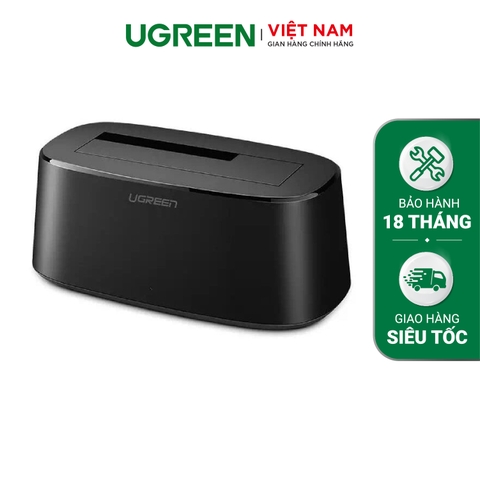 50740-Dock đựng ổ cứng Sata 2.5/3.5 inch UGREEN CM197 Hỗ trợ 12TB chuẩn USB 3.0 - Tốc độ truyền đến 5Gbps - Hàng phân phối chính hãng - Bảo hành 18 tháng 1 đổi 1