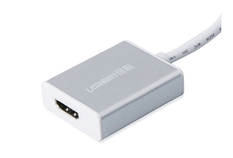 10401-Dây chuyển đổi mini Displayport đực sang HDMI cái vỏ hợp kim dài 15CM UGREEN 10401