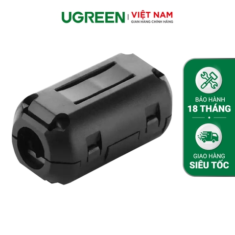 Đầu bọc chống nhiễu điện từ cho dây cáp đường kính 5.5mm và 7.3mm Lọc dòng Core ZJ301 UGREEN 20305 20306 - 20305-5.5mm-đen
