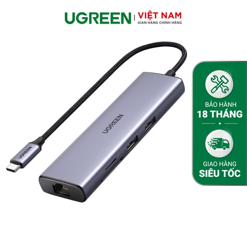 Hub chuyển đổi Type C 7 in 1 4K60Hz CM512