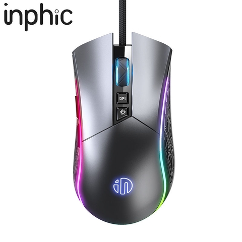 Chuột Gaming Có Dây inphic PW6 LED RGB 16,8 triệu màu cho game thủ chuyên nghiệp - Chính Hãng