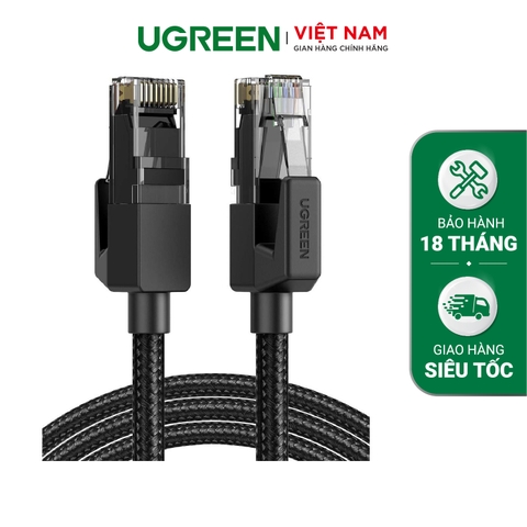 UGREEN Cat 6 Copper Lan Cable 5m (Black) NW135 - 5m