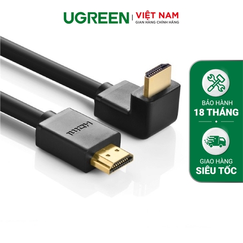 Cáp HDMI bẻ góc vuông 90 độ (bẻ xuống) dài 3m UGREEN HD103 10174