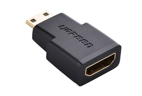 20101-Đầu chuyển Mini HDMI male sang HDMI female dài 25mm UGREEN 20101.