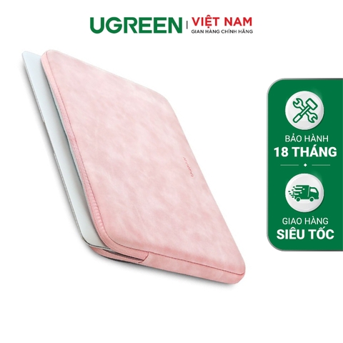(20477) - Túi đựng iPad UGREEN LP187 - Bề mặt da lót lông chống thấm, chống shock, trầy xước - Tương thích với iPad/ laptop kích thước 9.7 - 13.3 inch - Hàng phân phối chính hãng
