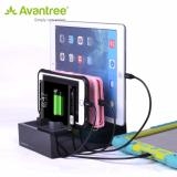 Khay bàn sạc hỗ trợ 4 cổng USB sử dụng cho Máy tính bảng, điện thoại di động cao cấp AVANTREE CGPS-TR618P-B-EU A2411 Black
