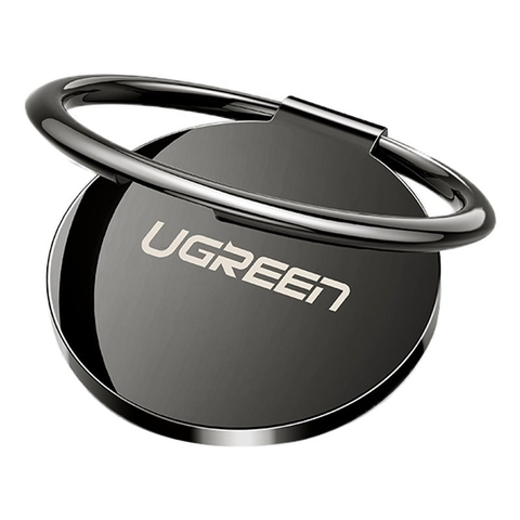 Giá đỡ điện thoại UGREEN LP133 - Dạng vòng nhẫn có thể đeo ngón tay đặt bàn dày 3mm - Tương thích rộng với các dòng điện thoại - Đen-30435